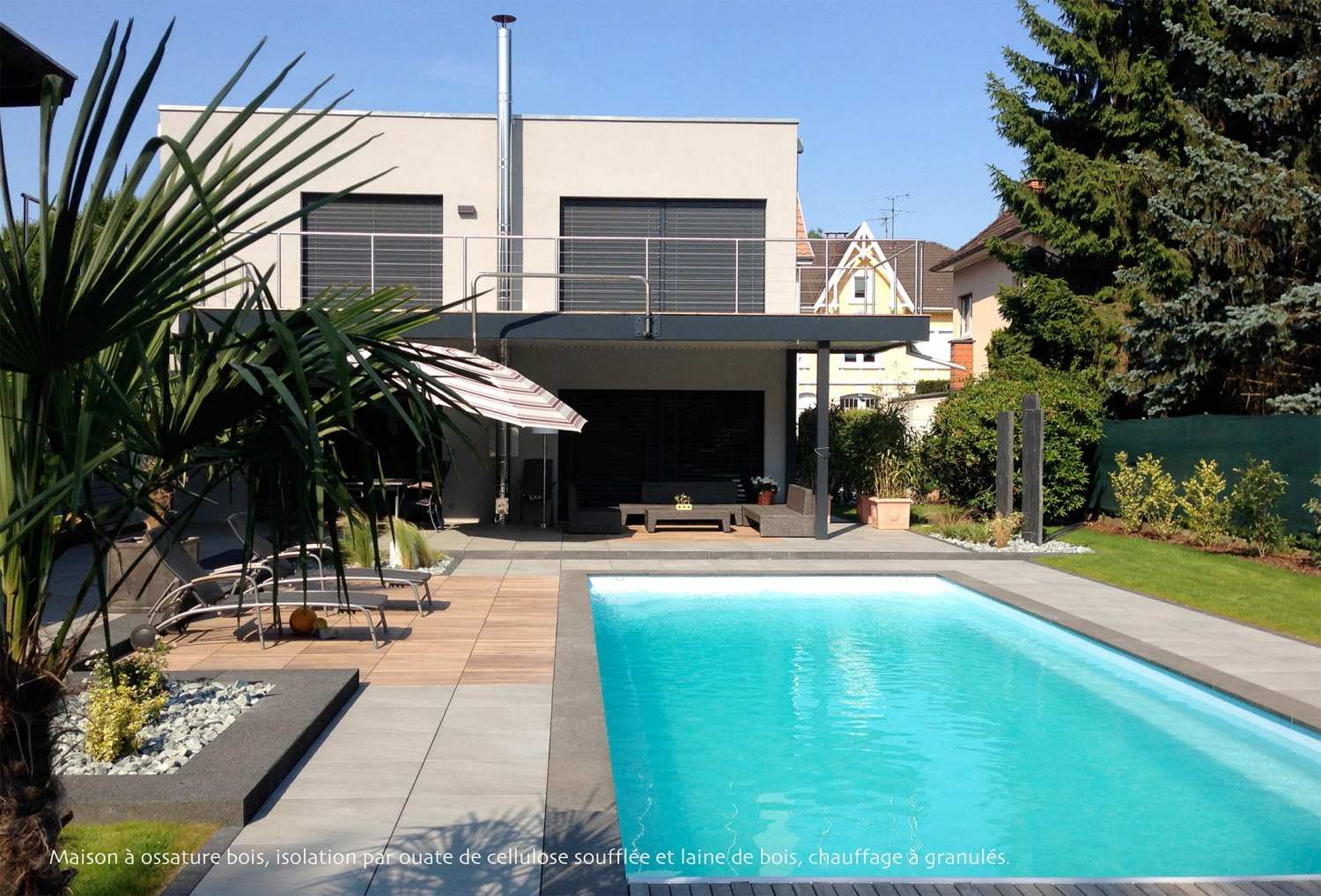 Réalisation de villa avec piscine dans le haut-rhin